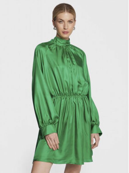 Sukienka koktajlowa Samsoe Samsoe zielona