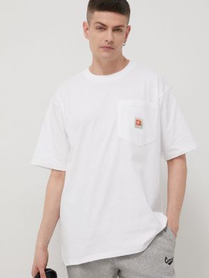 Converse t-shirt bawełniany kolor biały z aplikacją