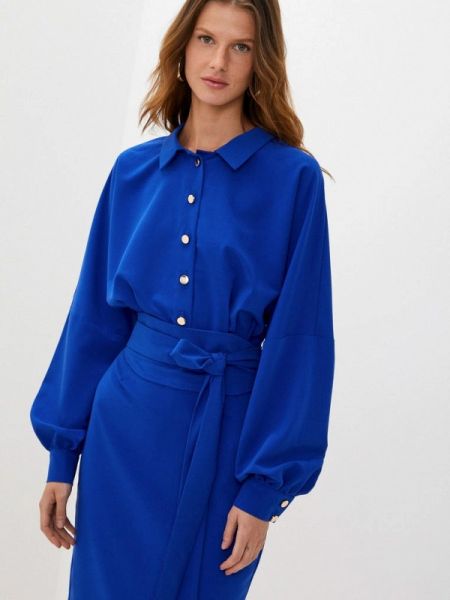 Платье-рубашка Avemod синее