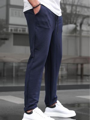 Pantaloni Madmext albastru