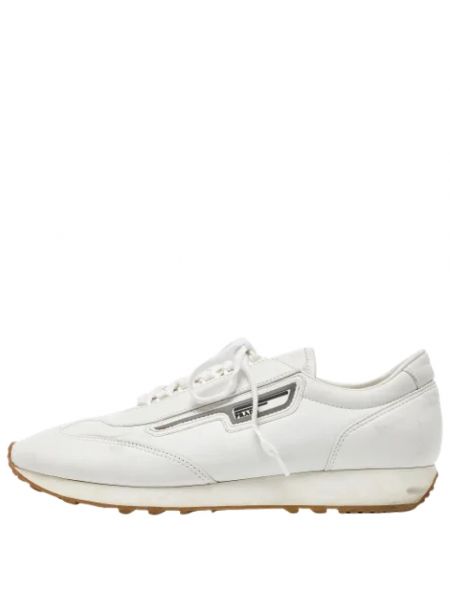 Sneakersy skórzane retro Prada Vintage białe