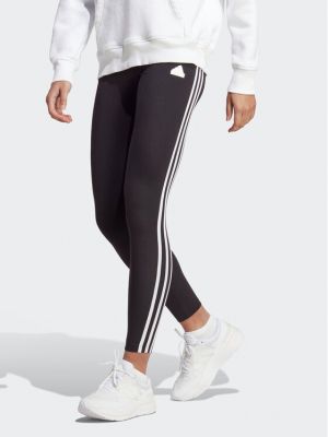 Спортни панталони на райета черно Adidas