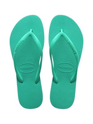 Sandale cu toc slim fit cu toc plat Havaianas verde