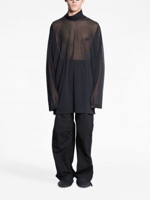 Sportiska stila džemperis Balenciaga melns