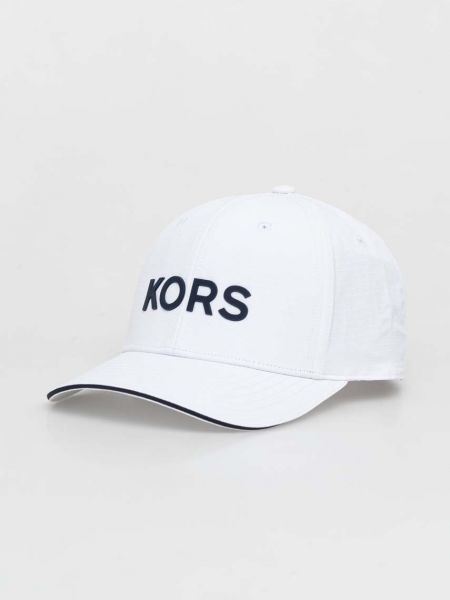 Biała czapka z daszkiem Michael Kors
