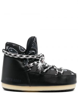 Nėriniuotos auliniai batai su raišteliais Alanui X Moon Boot juoda