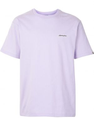 Bomull brodert t-skjorte A Bathing Ape® lilla