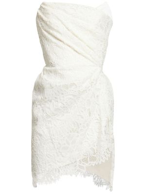 Čipkované mini šaty Vivienne Westwood biela