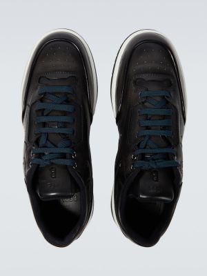Sneakersy skórzane Berluti czarne