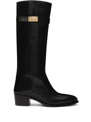 Stivali con fibbia Dolce & Gabbana nero