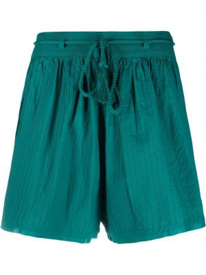 Shorts taille haute en coton Ulla Johnson vert