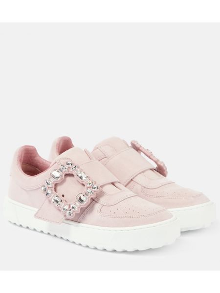 Läder sneakers Roger Vivier rosa