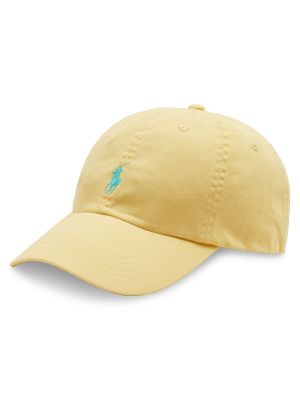 Kepurė su snapeliu Polo Ralph Lauren geltona