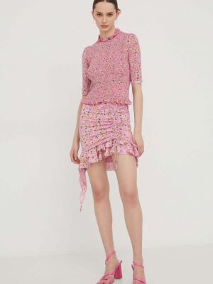 Mini suknja Hugo ružičasta