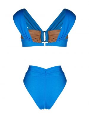 Bikini mit schnalle Noire Swimwear blau
