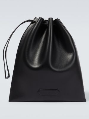 Usnjena potovalna torba Tom Ford črna