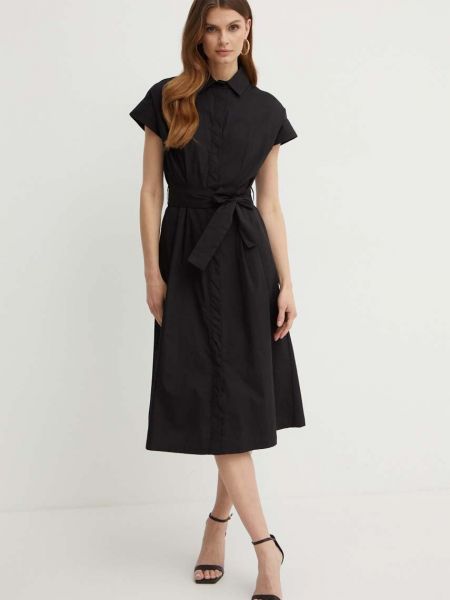 Pamučni midi haljina Liu Jo crna
