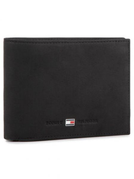 Черный кошелек с карманами Tommy Hilfiger