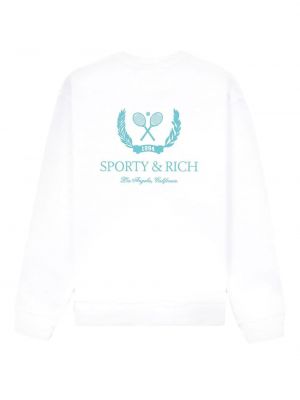 Sweatshirt mit print Sporty & Rich weiß