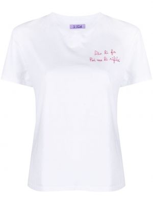 T-shirt ricamato Mc2 Saint Barth bianco