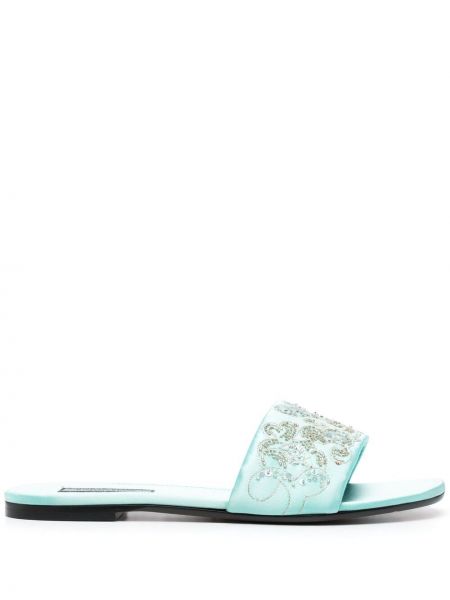 Sandalias con bordado Emilio Pucci azul