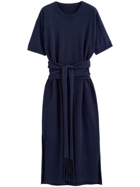 Pamučna midi haljina Chinti & Parker plava