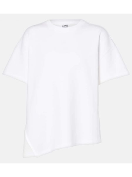 T-shirt i bomull Loewe vit