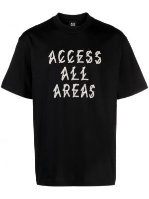 T-shirt avec imprimé slogan en coton à imprimé 44 Label Group