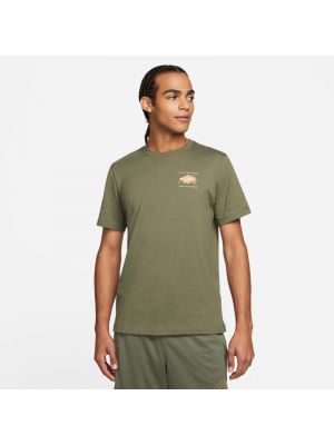 Męski T-shirt z nadrukiem Jordan Flight Essentials - Brązowy