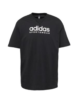 T-shirt large Adidas Sportswear noir