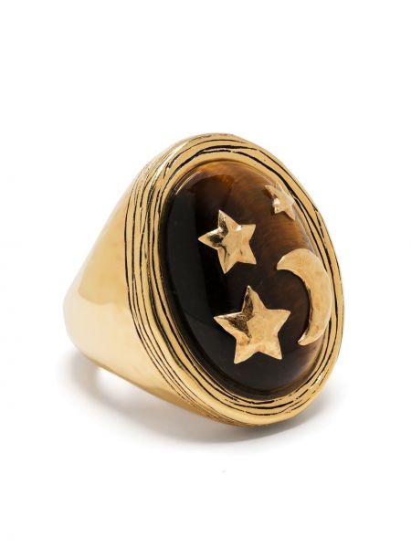 Tigriscsíkos gyűrű Aurelie Bidermann aranyszínű