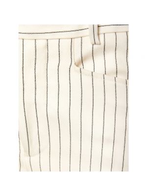 Pantalones de lana de seda Tom Ford blanco