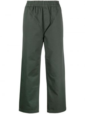 Ravne hlače Carhartt Wip zelena