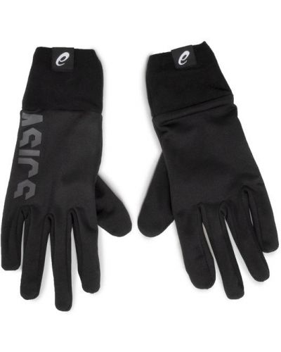 Czarne rękawiczki Asics