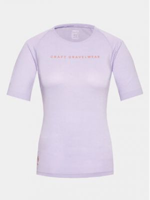 Priliehavé športové tričko Craft fialová