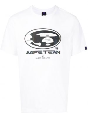 Trykt t-skjorte Aape By *a Bathing Ape® hvit