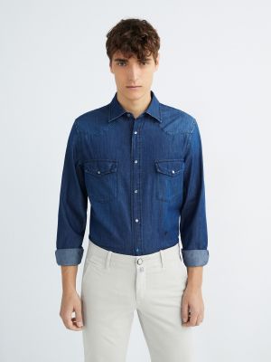 Camisa vaquera con bolsillos Jacob Cohen azul