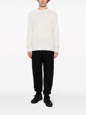 Pull en laine avec manches longues Calvin Klein blanc
