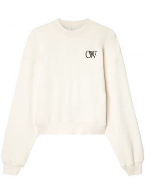 Sweatshirt aus baumwoll mit print Off-white weiß
