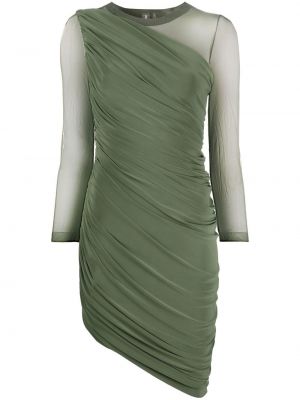 Прозрачна вечерна рокля Norma Kamali зелено