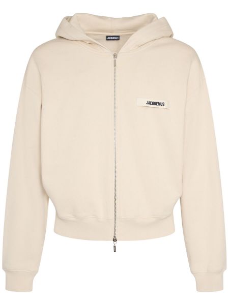 Lynlås hættetrøje Jacquemus beige