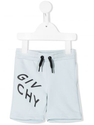 Jersey trykt shorts for jenter Givenchy Kids blå