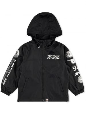 Giacca bomber con stampa A Bathing Ape® nero