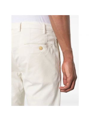 Pantalones chinos Canali blanco