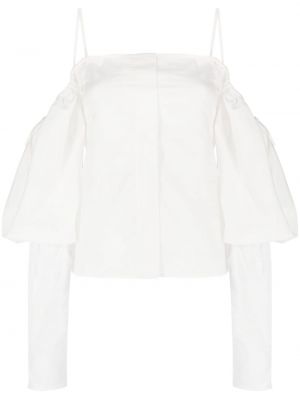 Βαμβακερή μπλούζα Rejina Pyo λευκό