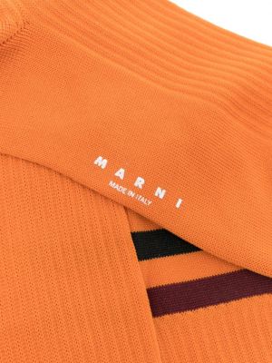 Chaussettes à rayures Marni orange