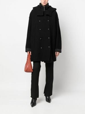 Oversize палто Masnada черно