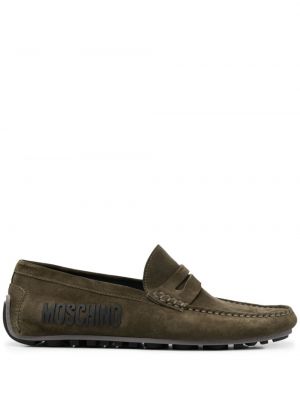 Pantofi loafer din piele de căprioară Moschino