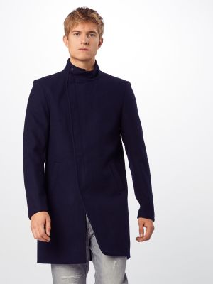 Μάλλινο παλτό Only & Sons μπλε