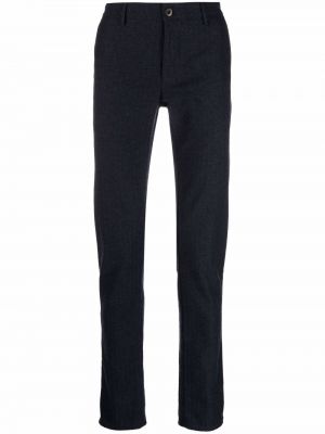 Pantalones chinos slim fit Incotex azul